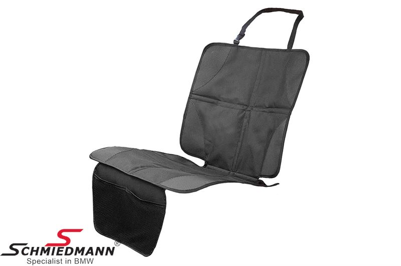 Seat protector - for car seat, with pockets