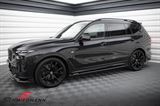 SKG07MLCI-MD BMW X7 (G07 LCI) -  Maxton Design side skirt extension set, gloss black