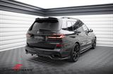 ING07MLCI-MD BMW X7 (G07 LCI) -  Maxton Design central diffuser, rear, with vertical bars, gloss black