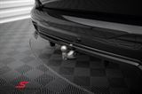 ING07MLCI-MD BMW X7 (G07 LCI) -  Maxton Design central diffuser, rear, with vertical bars, gloss black