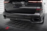 ING07MLCI-MD BMW X7 (G07 LCI) -  Maxton Design central diffuser, rear, with vertical bars, gloss black
