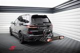 ING07MLCI-MD BMW X7 (G07 LCI) -  Maxton Design central diffuser, rear, with vertical bars, gloss black