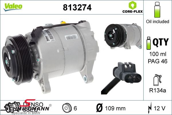 Aircondition compressor without magnetic clutch