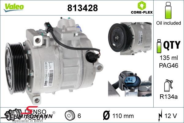 Aircondition compressor without magnetic clutch