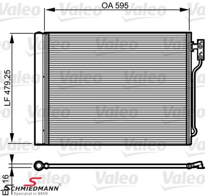 Condenser for aircondition with dryer