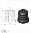 31331140140TG 31331140140 31 33 1 140 140 1140140 宝马 E32 -  Dust cover, shock absorber, front