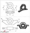 26127513218TG 26127513218 26 12 7 513 218 7513218  Centre mount drive shaft