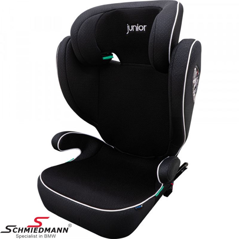 Car seat - with removable backrest, with isofix, 100-150 cm, black