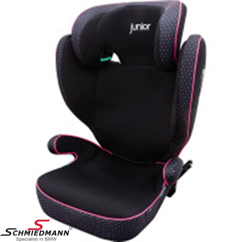 Car seat - with removable backrest, with isofix, 100-150 cm, Pink