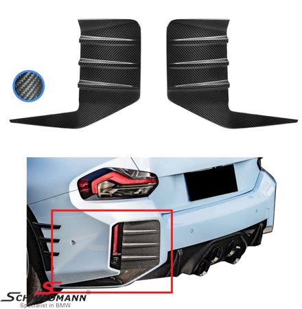 Rear apron trim set - Motorsport 2 - Carbon