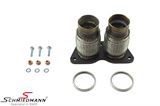 18307568058REP 18307568058 18 30 7 568 058 7568058  Flex pipe with flange for exhaust manifold - including mounting kit