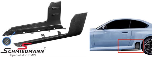 Sideskirt extensions set - Motorsport II - Carbon