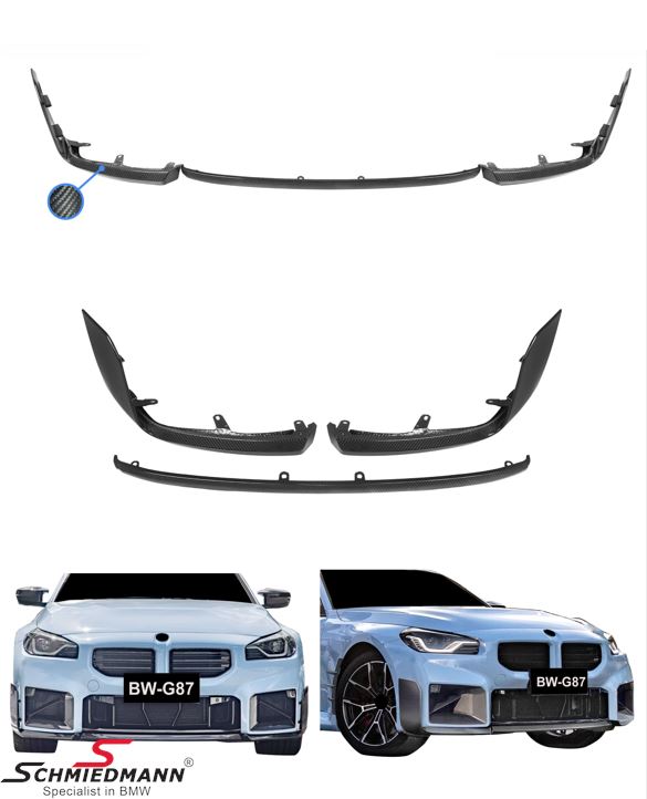 Frontspoiler - Motorsport II - Carbon - set