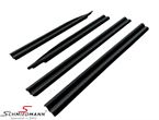 ILE304DSET BMW E30 -  Sill strip set, Black PVC plastic 