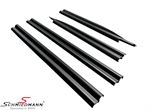 ILE304DSET BMW E30 -  Sill strip set, Black PVC plastic 