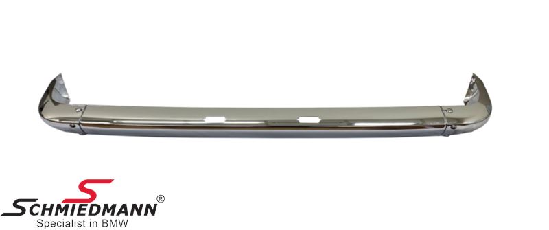 Rear bumper set, chrome