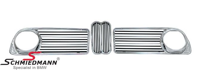 Aluminum grille set - Silver