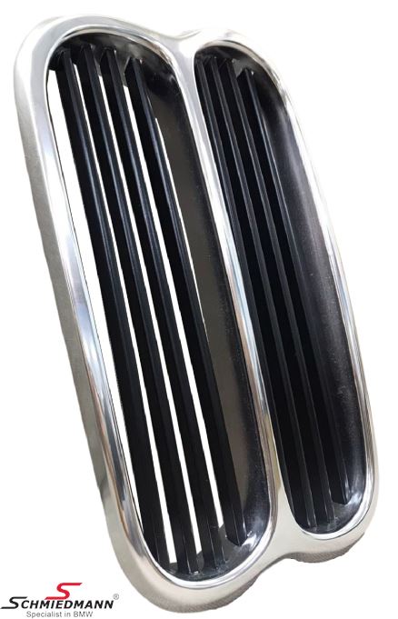 Aluminum front, center grille