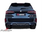 S-BM-T-28H 宝马 X5 M (F95) -  Akrapovic sport rear silencer, Slip-On Line (Titanium) - with carbon tailpipes