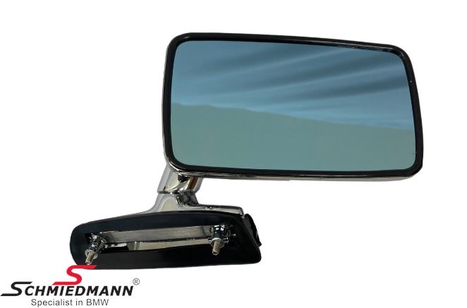 Side mirror with mounting kit - right side