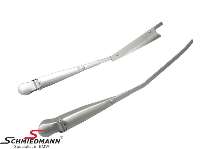 Wiperarm set, front - Silver