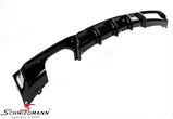 INF30MOT2VSX2GB BMW F31 -  Rear apron trimpanel "Gloss Black" with big cut out for double tailpipes, -Motorsport 2- for M-Technic rearskirt (Please note the installation instructions)