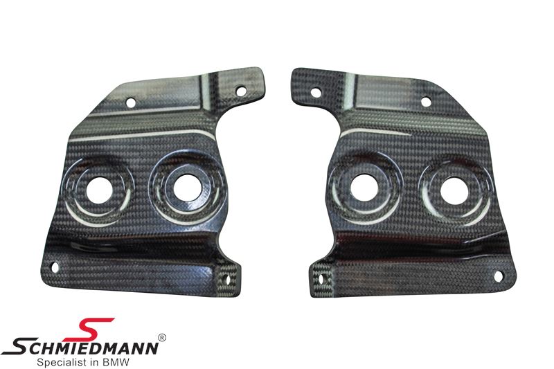 Akrapovic mount set, for rear wing, carbon