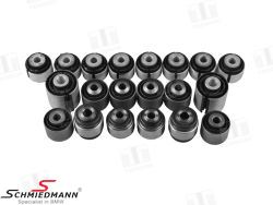 Rubber mounting complete set, lower control rod bushings, rear