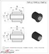33319059301TG 33319059301 33 31 9 059 301 9059301 BMW E36 -  Rubber mount, rear axle