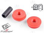 TED98572  Rubber mounting, lower control rod bushing, fits left/right side, polyurethane