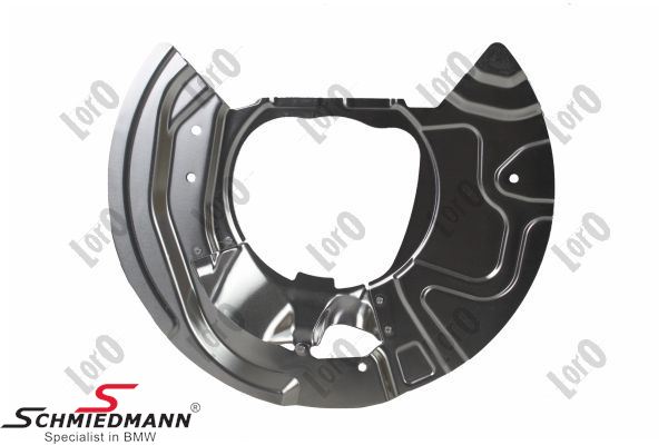 Brake protection plate, front, right side