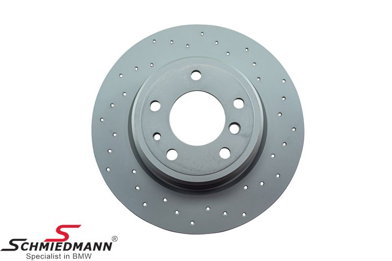 Racing brake discs rear set 324X12MM solid with holes Zimmermann