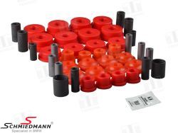 Suspension bushing set, rear, polyurethane