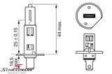 63217160777BO1 63217160777 63 21 7 160 777 7160777  Bulb H1 12V 55W