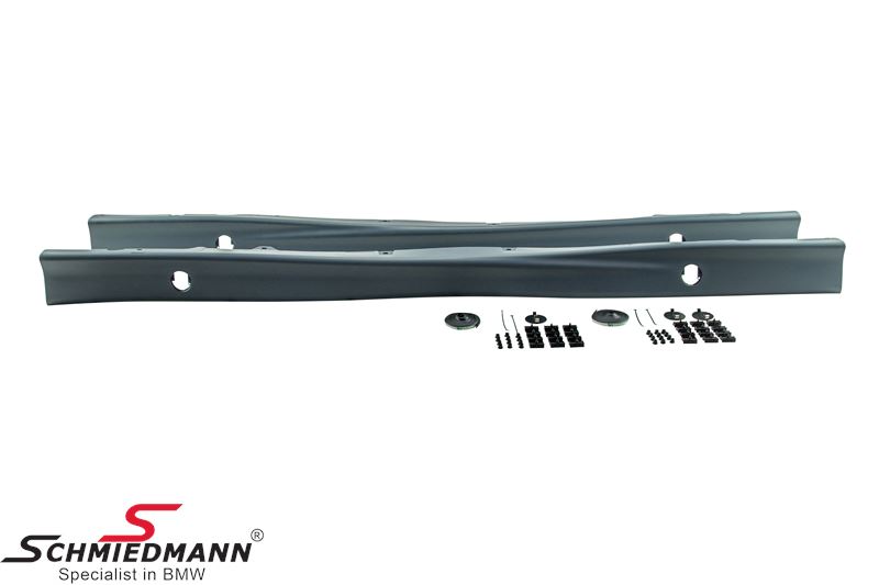 Sideskirt extention set, matte black -MOTORSPORT II-