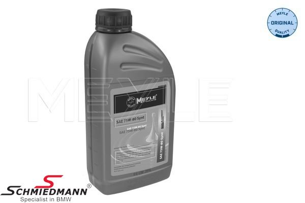 Transmission oil - for manuel transmission, SAE 75W-80, 1L