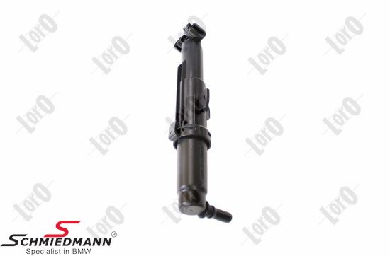 Washer nozzle for headlight cleaning system, right side