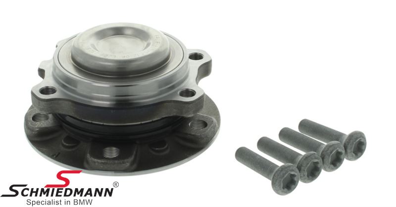 Wheel hub with bearing - front