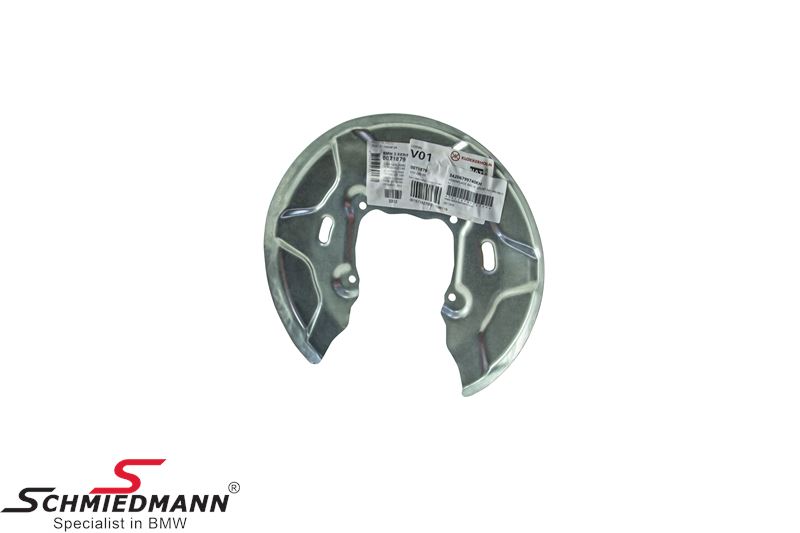 Brake protection plate rear, fits both right or left side - for M-sport brakes