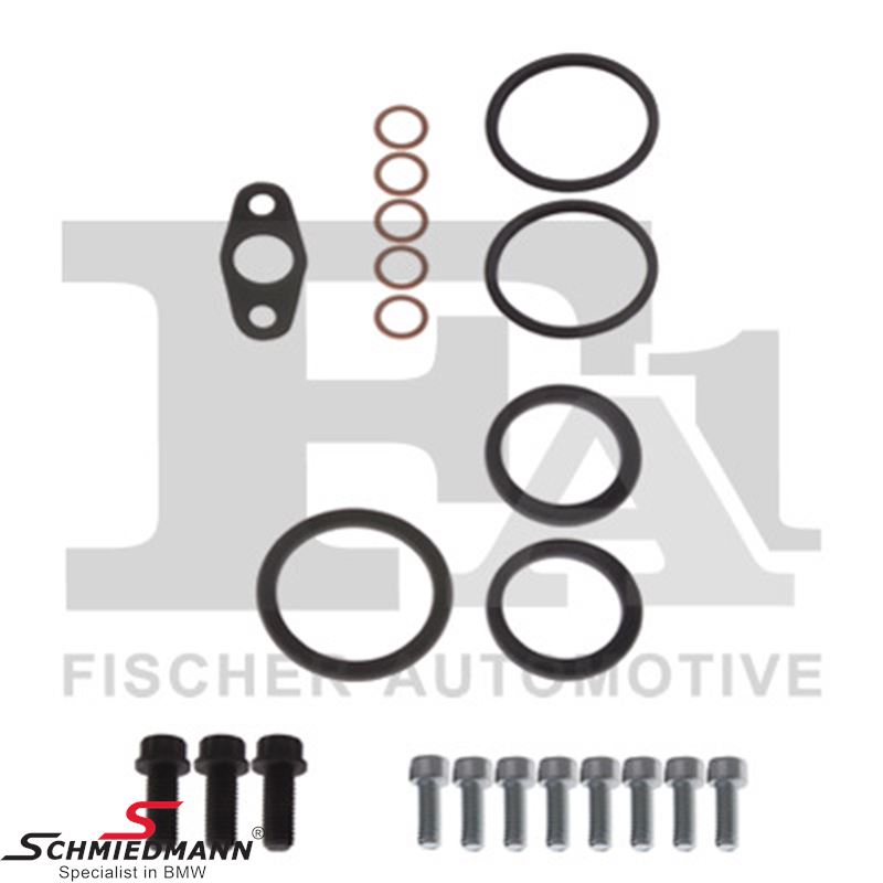 Gasket set with bolts, for turbocharger 