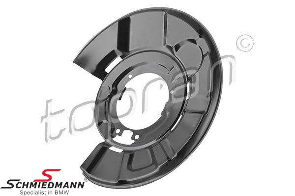 Brake protection plate - rear, left side