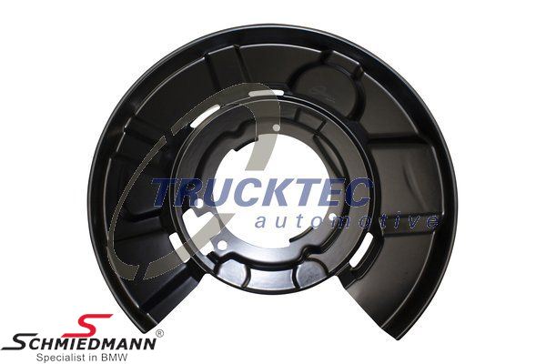 Brake protection plate - rear, right side
