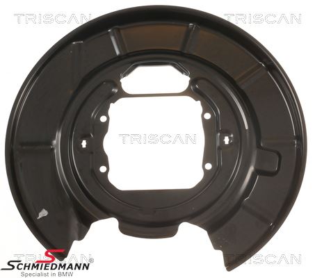 Brake protection plate - rear, left side