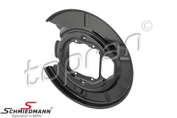 Brake protection plate - rear, left side