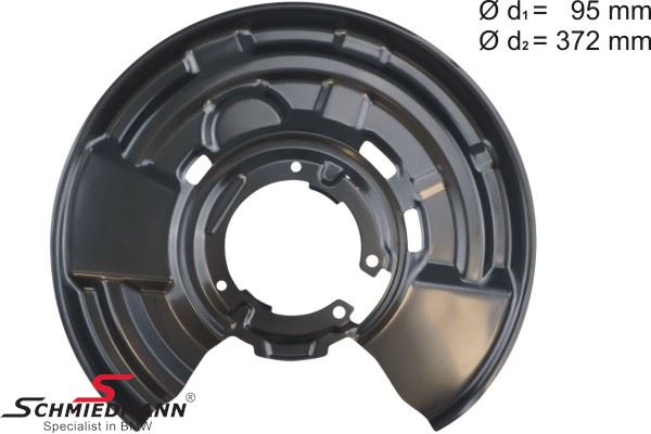 Brake protection plate - rear, left side, for M-performance brakes