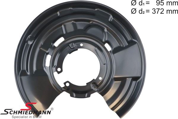 Brake protection plate - rear, right side, for M-performance brakes