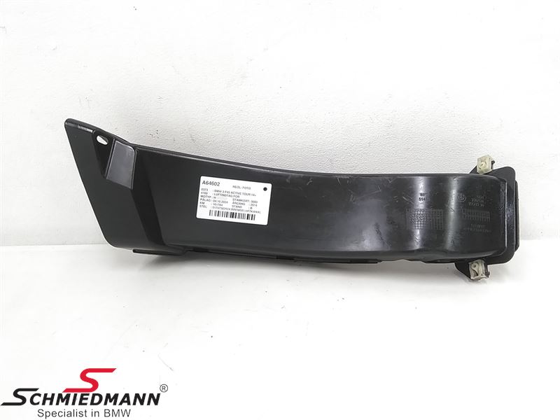 Brake air duct for the frontbumper/cover wheel housing R.-side