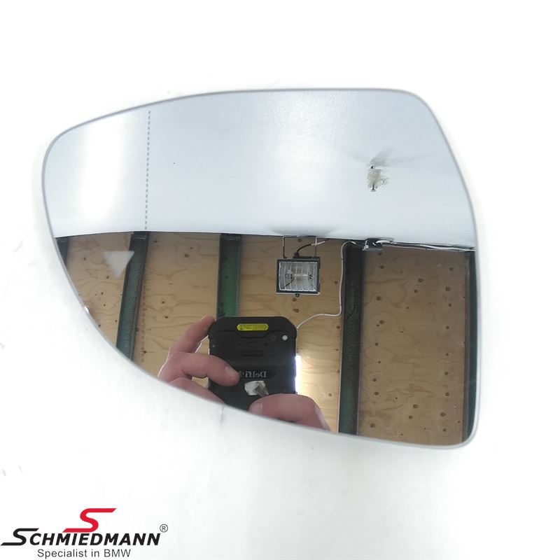 Side-view mirror glass wide-angle and heated R.-side (For models with Driving assistant S5ASA/S5AUA)