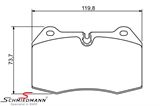 34112227863BO 34112227863 34 11 2 227 863 2227863 BMW E31 -  Brake pads front 