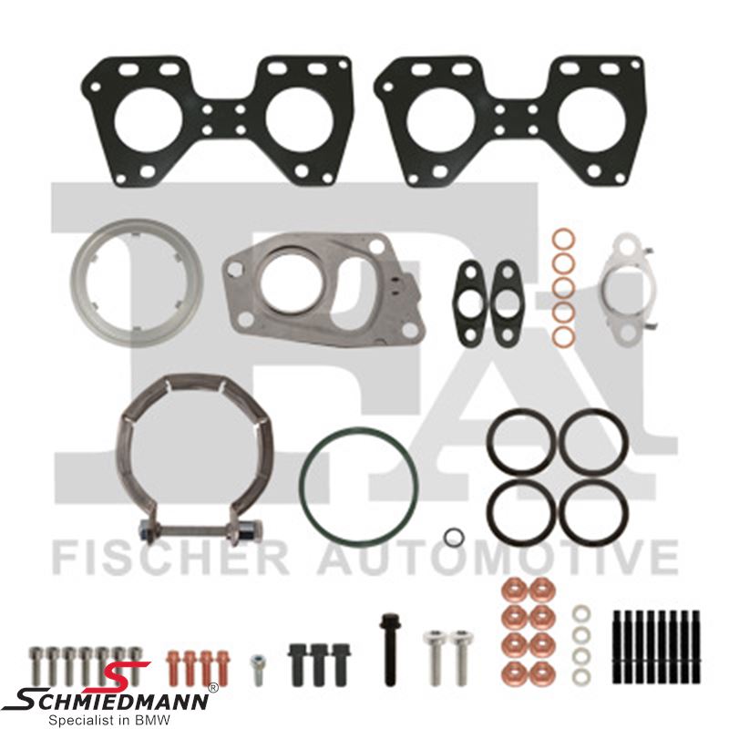 Mounting kit, for turbocharger 